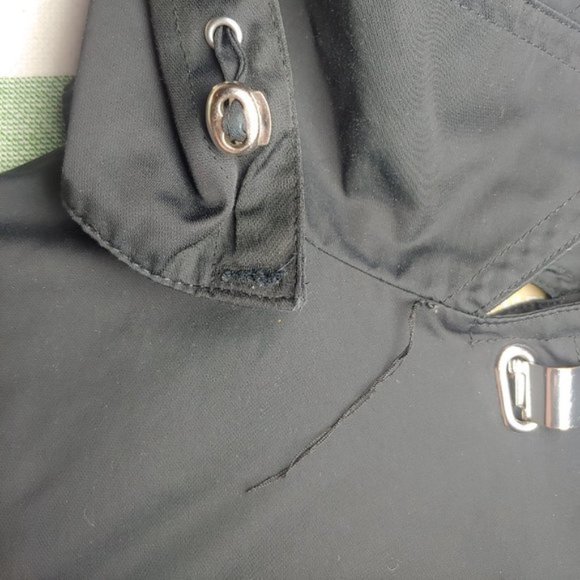 Michael Kors Black Hooded Raincoat Clip Closures - Picture 12 of 16